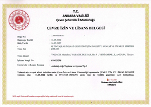 Geçici Faaliyet Sertifikası